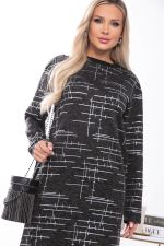 Платье "Янина" (серый меланж / серебро) П7516 LT Collection