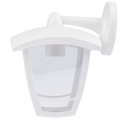 Садово-парковый светильник ЭРА «Дели 2» НБУ 07-40-002 белый 4-гранный настенный IP44 Е27 max60Вт