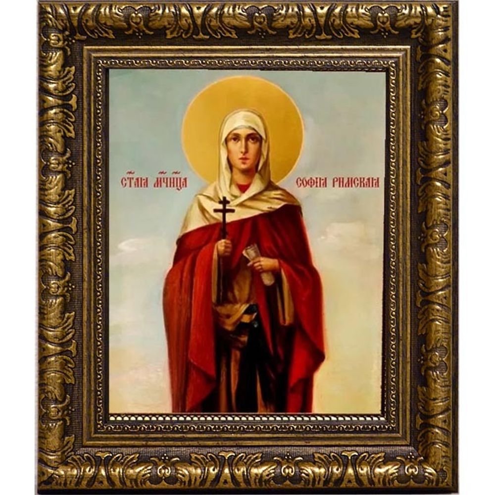 София Римская Святая мученица. Икона на холсте.