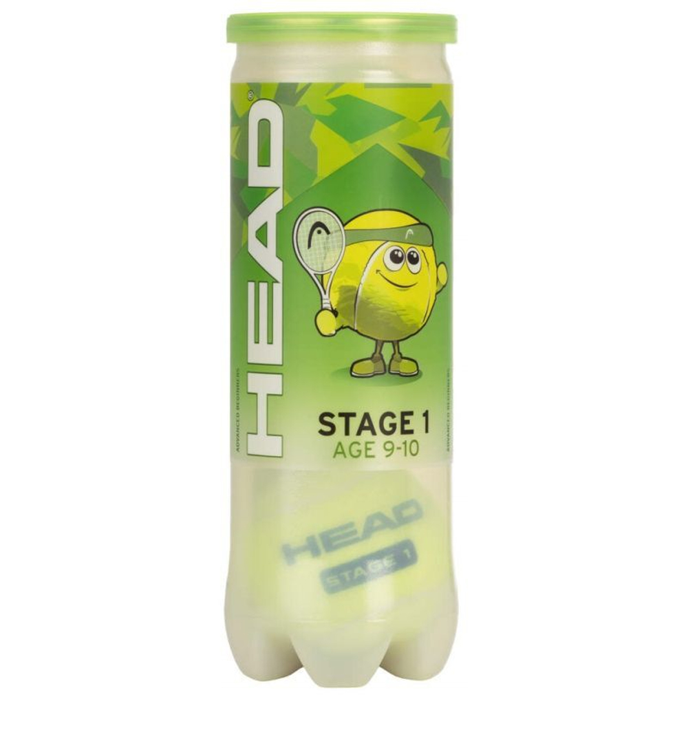 Детские теннисные мячи Head Stage 1 Green 3B