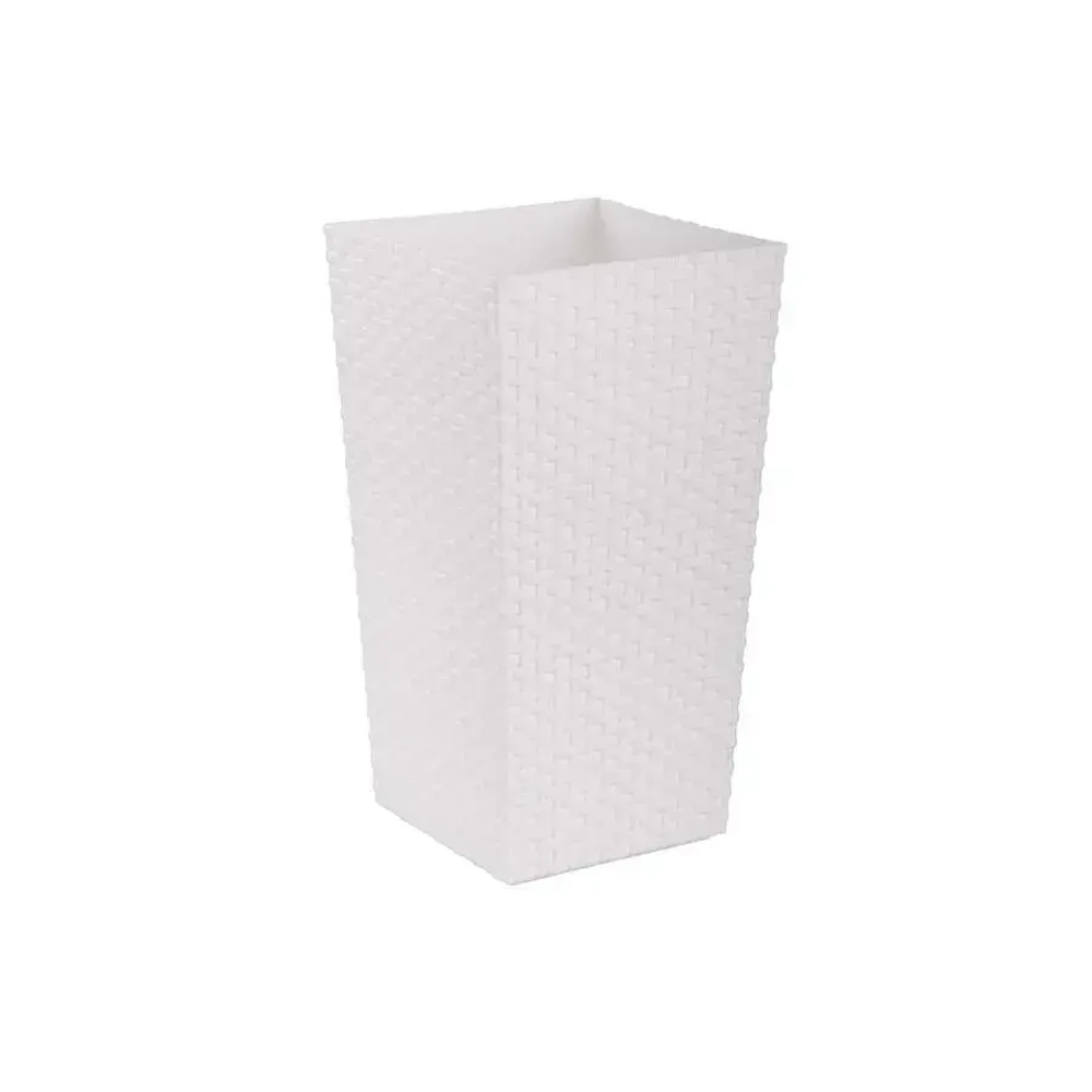 Кашпо напольное Ротанг (220х410мм) (белый) (комплект 7 шт)