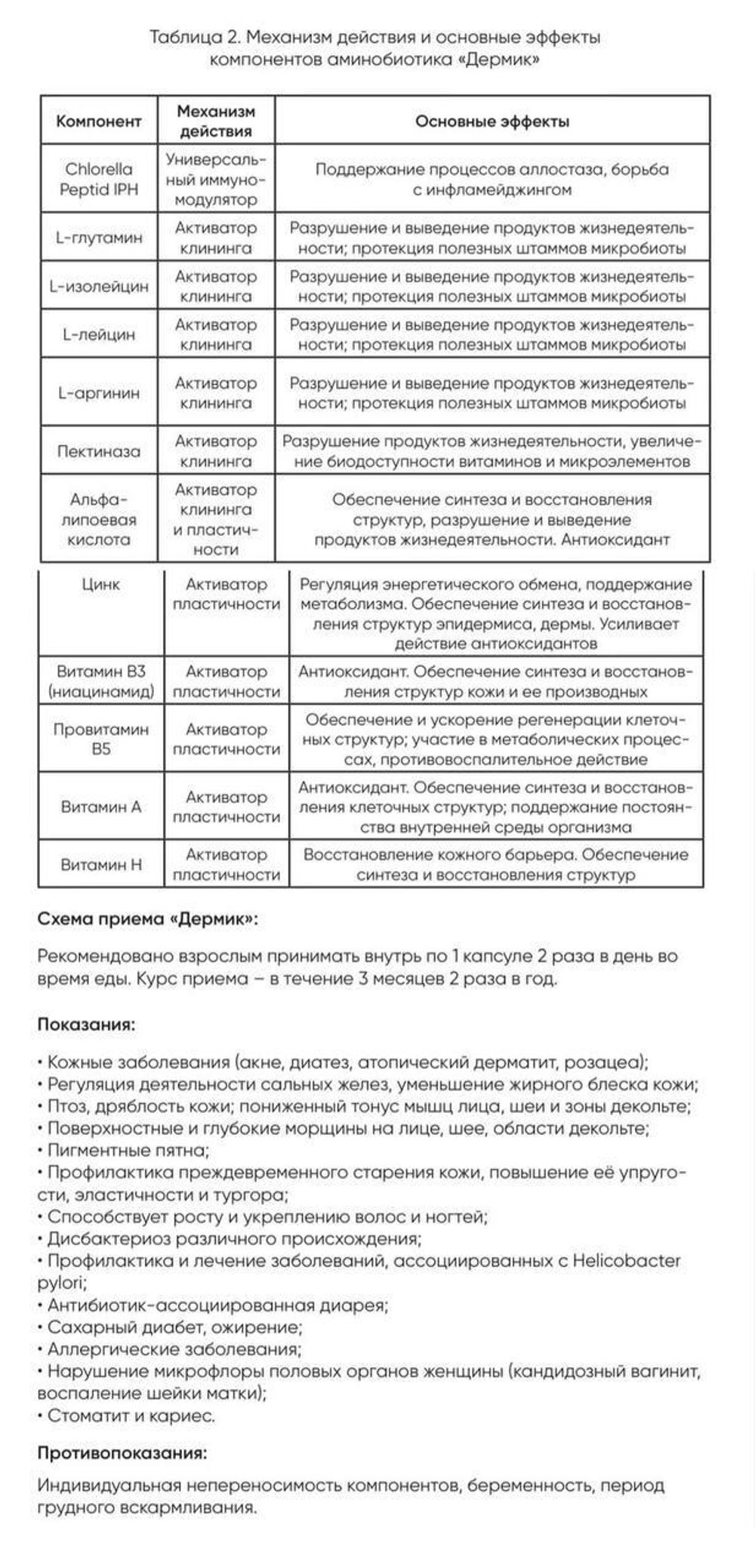 DIAGO Dermic 60 капсул