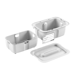 Емкость-контейнер полим. для дезинф. и предстерилиз. обраб. мед.инстр. ЕДПО-1 белый