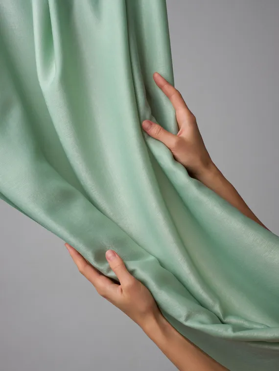 Шелк искусственный "эффект бархата", арт. 2283, Китай, фисташка