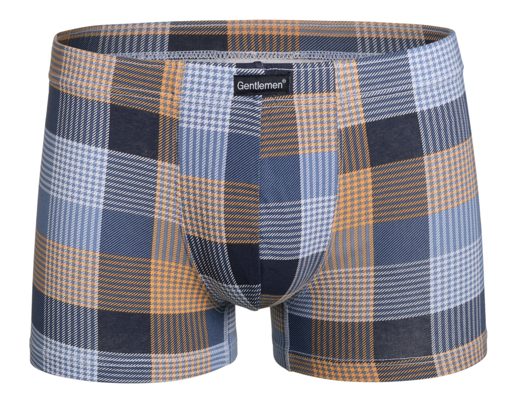 Мужские трусы-боксеры из ткани в цветную клетку (Размер: L) (Цвет: красная шотландка)