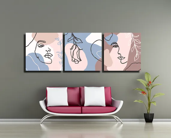 Модульная картина "Коллаж в современном модном стиле"