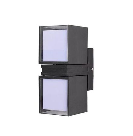 Светильник светодиодный архитектурный PWL-23095 2х8Вт 4000К BL IP54 фасадный исполнение двухсторон. черн. Pro JazzWay 5053151