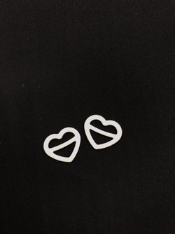 Регулятор-сердечко белый 10 мм