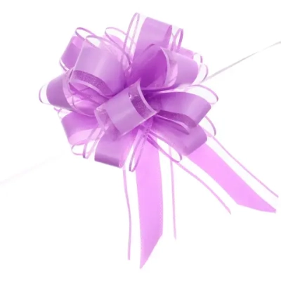 Бант для оформления подарка «Чудо» 5 см, d=15 см, Лаванда