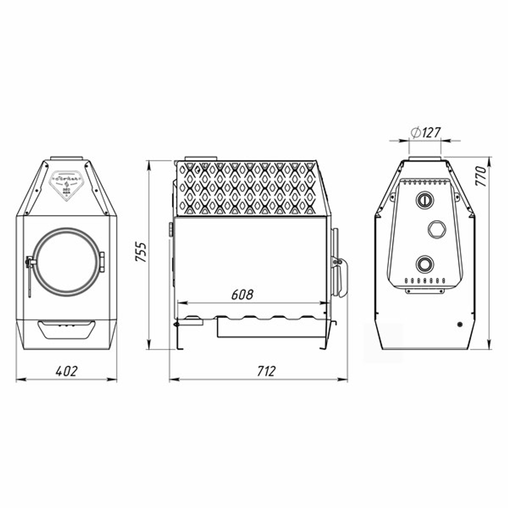 Печь длительного горения Stoker TERMO 350 AQUA