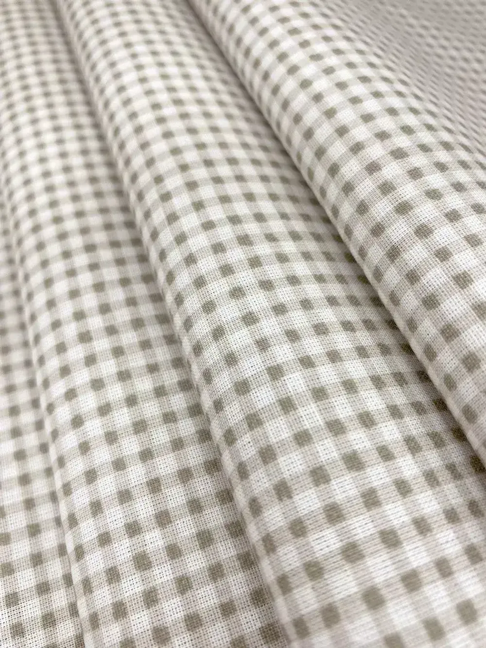 Наволочка комплект 2шт перкаль Сказка "Бежевая клеточка" 45х45 см на молнии