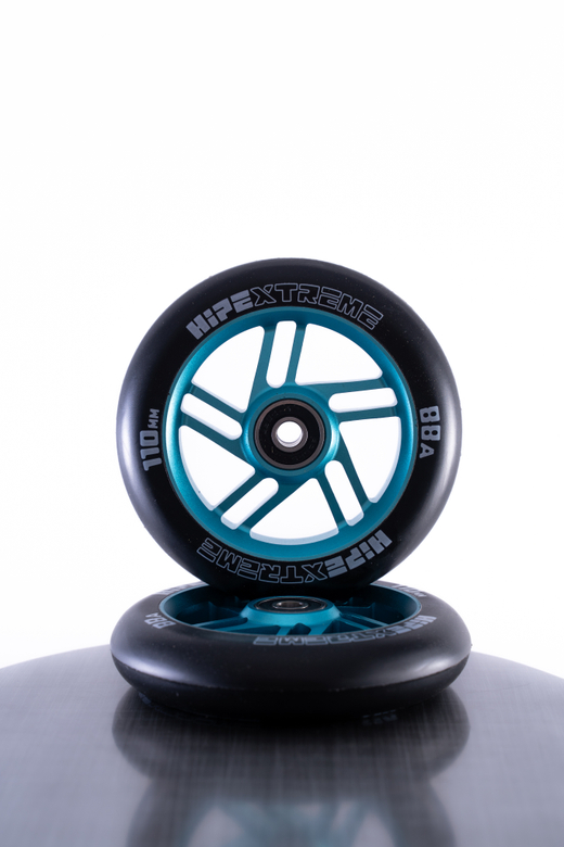 Набор колес HIPExtreme H5 110*24 мм, голубой/черный