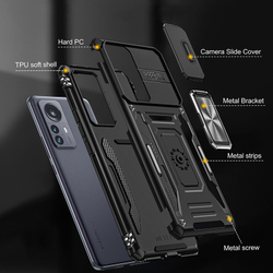 Чехол Safe Case с кольцом и защитой камеры для Xiaomi Mi 12 / 12X