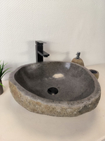 Раковина из речного камня RS-65996 48х46х15 из натурального камня