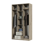 Гармония ШК 601 Шкаф 3х-дверный Дуб крафт серый / Дуб крафт белый