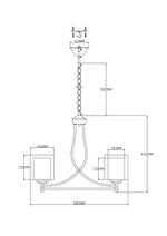 Люстра подвесная Moderli V2525-5P Maximilian