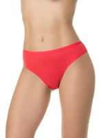 Бамбуковые трусы-бразилиана со средней линией талии (Размер: S) (Цвет: белый)