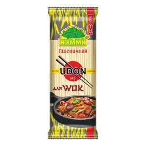 МАКАРОННЫЕ ИЗДЕЛИЯ КЭММИ ЛАПША ПШЕНИЧНАЯ PREMIUM UDON № 4 ДЛЯ WOK