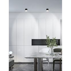 Светильник настенно-потолочный спот ЭРА OL38 BK под GX53 IP20 черный