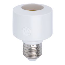 ULH-A180 E27-WF WHITE Умный патрон-адаптер Wi-Fi+Bluetooth. под лампу Е27. 220В. 100Вт. Белый. Голосовое управление+приложение UnielSmart. TM Uniel