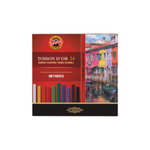 Пастель сухая художественная 24 цвета, TOISON D`OR Soft 8584