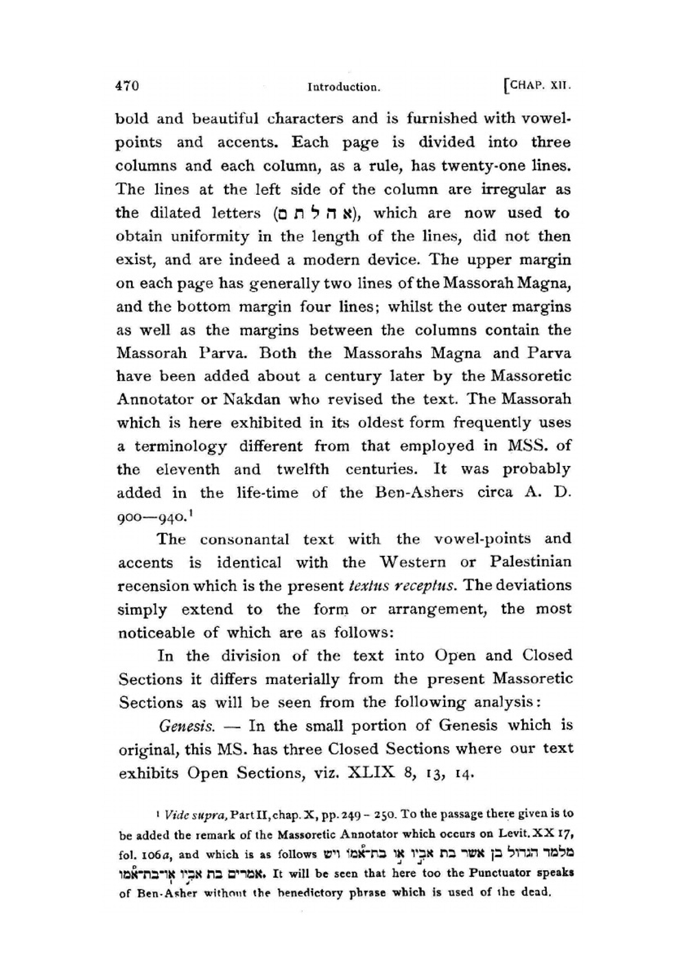 Introduction to the Massoretico-critical. Edition of the Hebrew Bible 02 | C.D. Ginsburg