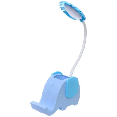 Настольная лампа «Sweet - Слоненок» 13*7*12.5 см LED с подстаканником, USB 0.6-3W, Голубой