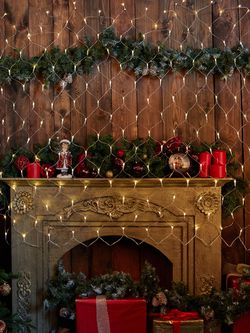 ULD-N1815-180-DTA WARM WHITE IP20 Сетка светодиодная с контроллером. 1.8х1.5м. 180 светодиодов. Теплый белый свет. Провод прозрачный. TM Uniel.