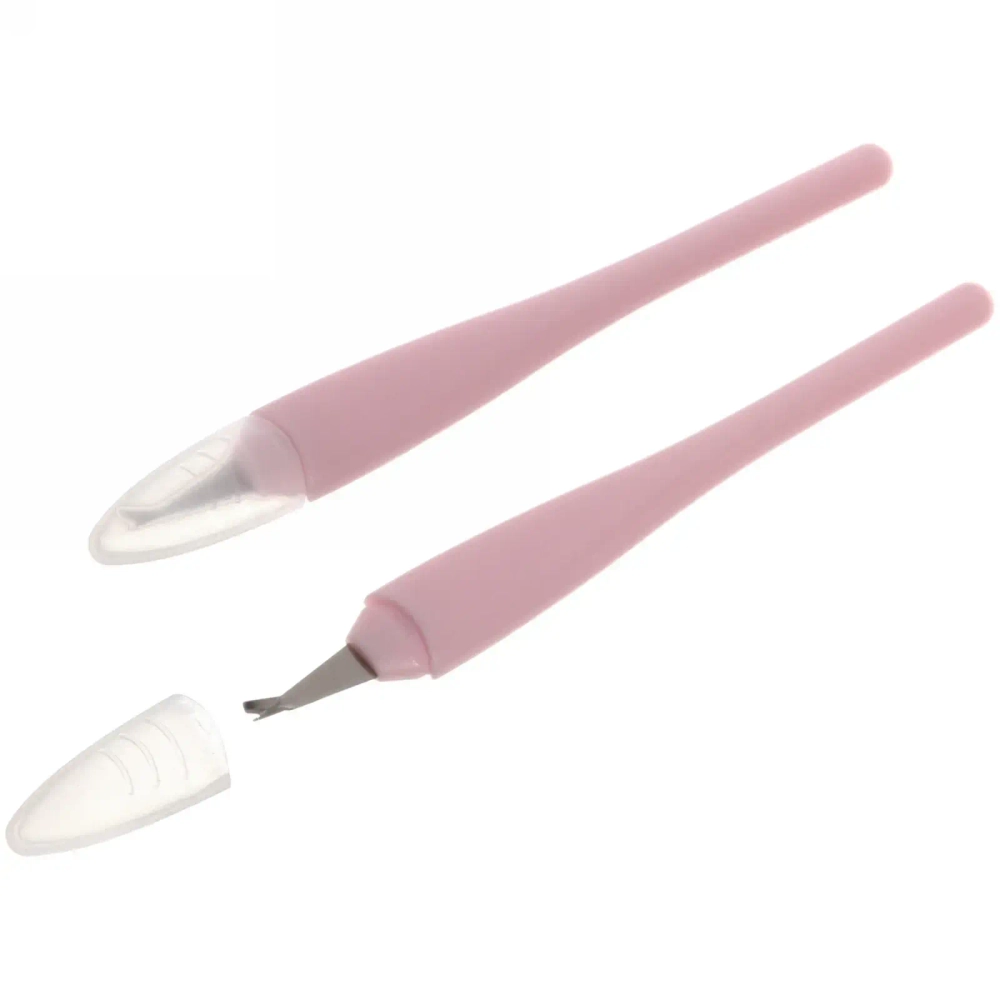 Триммер для удаления кутикулы на блистере «Ультрамарин», с прорезиненной ручкой, с колпачком, цвет микс, 13см