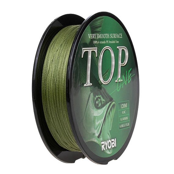 Шнур TOP PE4X-120M 0.8/d-0.148mm Dark green Ryobi