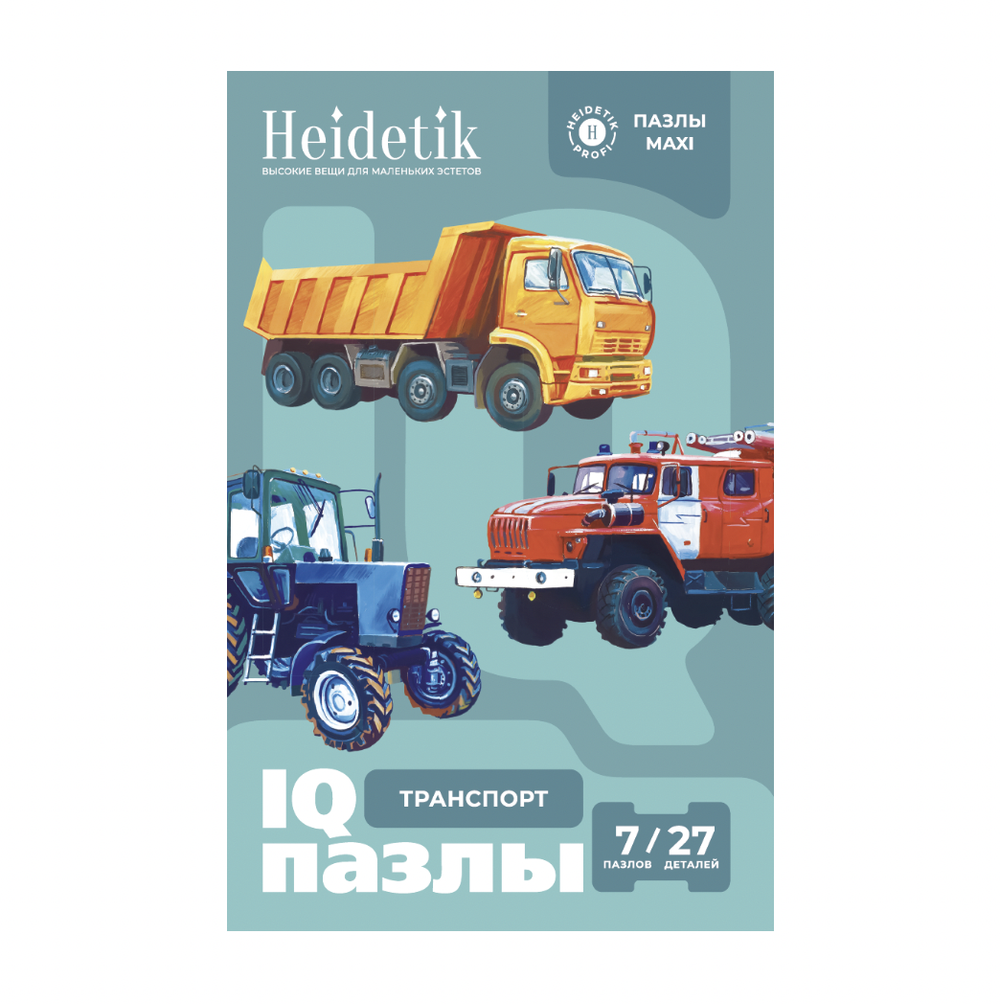 IQ пазлы maxi  транспорт 7/27 Heidetik