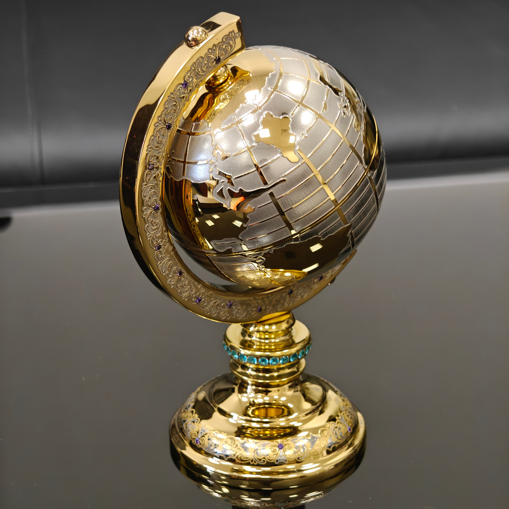 Глобус сувенирный "Золотой" (Златоуст)