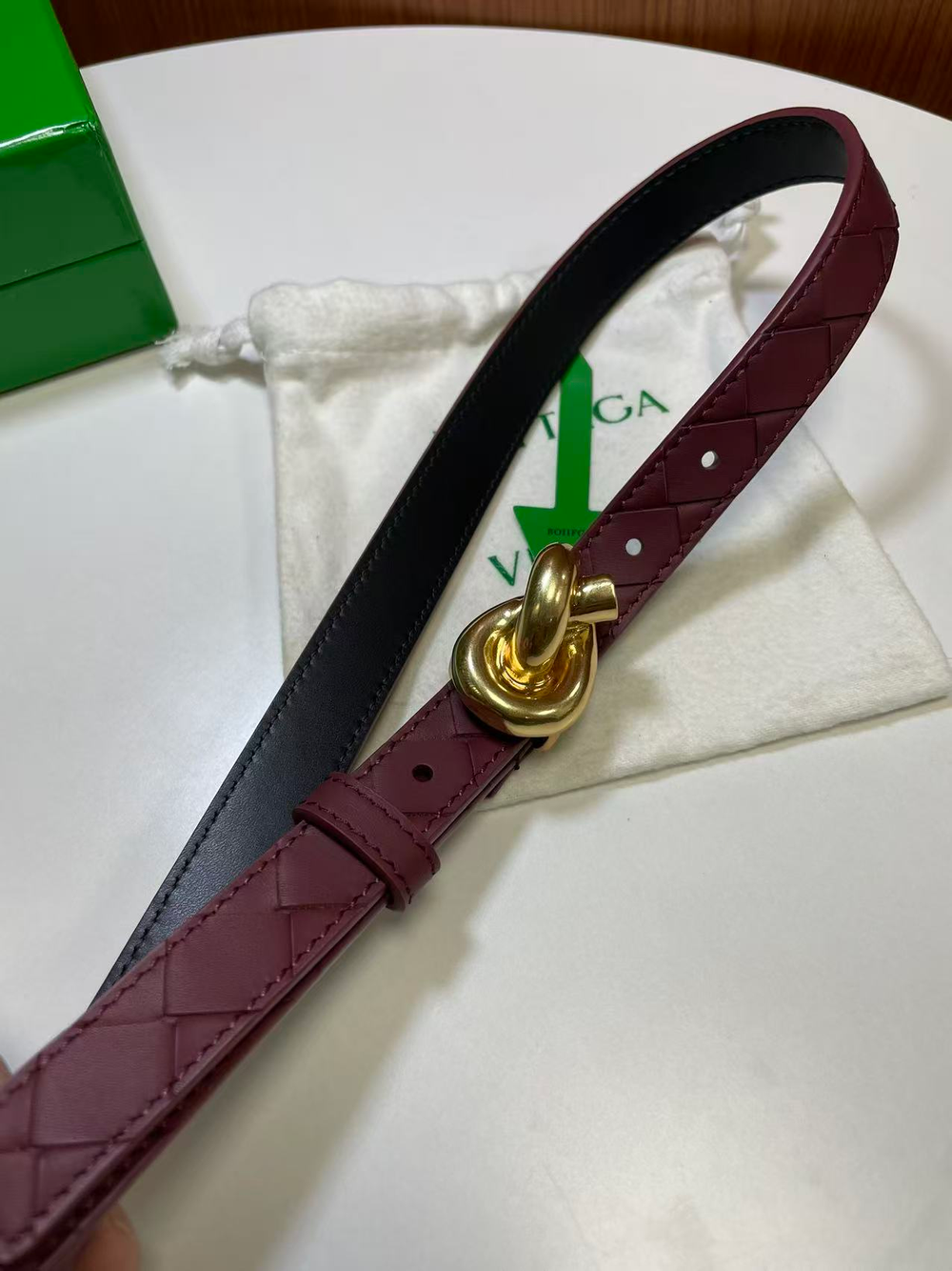 Ремень с плетением Intercciato