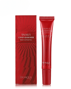 Крем для кожи вокруг глаз с красным женьшенем и муцином улитки, 20г