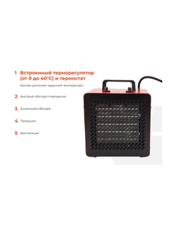 Электрическая тепловая пушка 3 кВт Gigant BGP-5