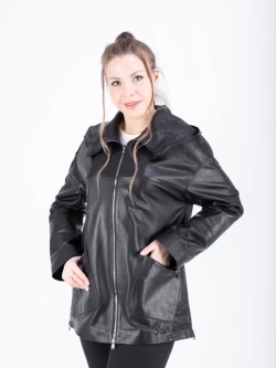 Куртка женская кожаная большие размеры