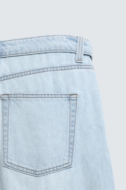 ZARA ДЖИНСЫ FLARED FIT, ГОЛУБОЙ