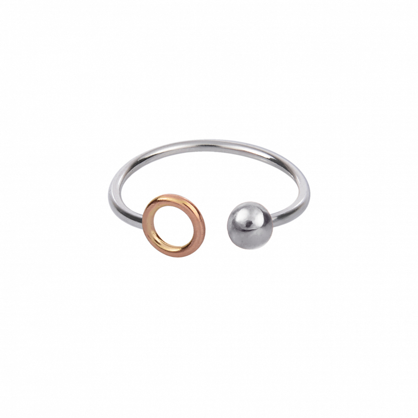 Кольцо Открытое круг + O