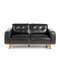Двухместный диван Angel Cerda 5606-2P, черная кожа