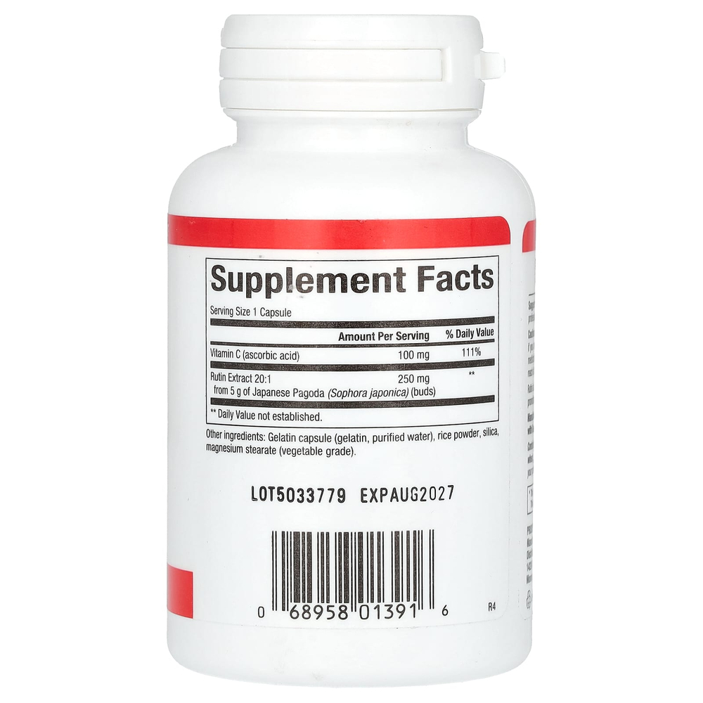 Natural Factors, рутин, 250 мг, 90 капсул