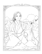 Soul Goddess. Coloring book