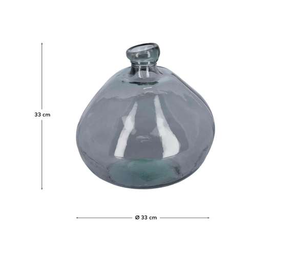 Ваза Brenna 33 см темно-синее стекло