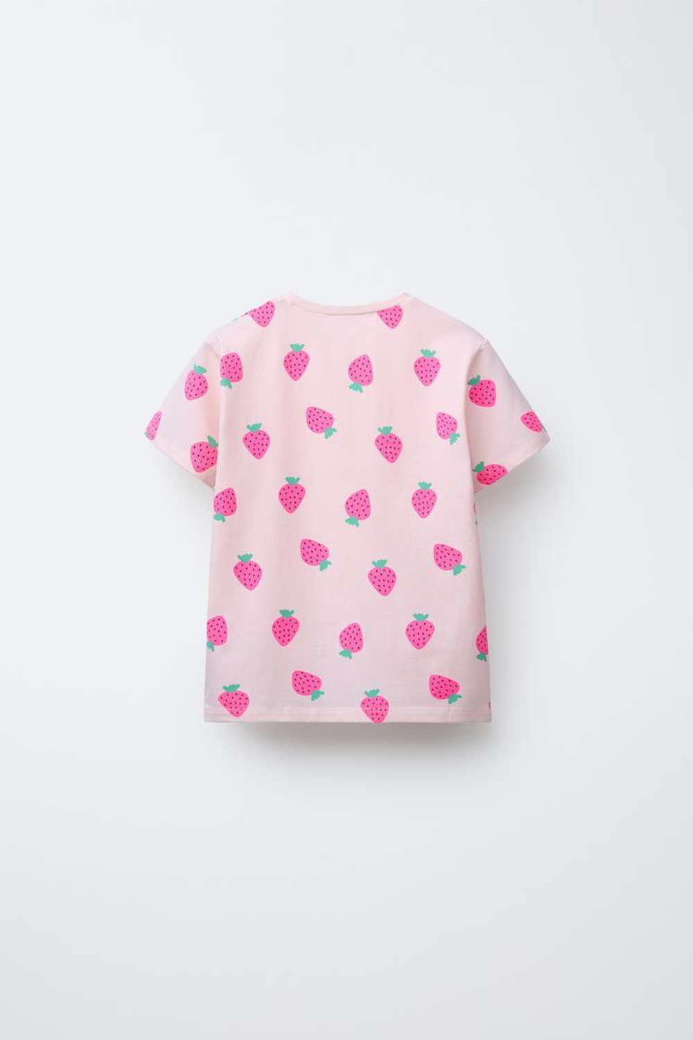 ZARA ПИЖАМА С ПРИНТОМ «КЛУБНИКА», РОЗОВЫЙ