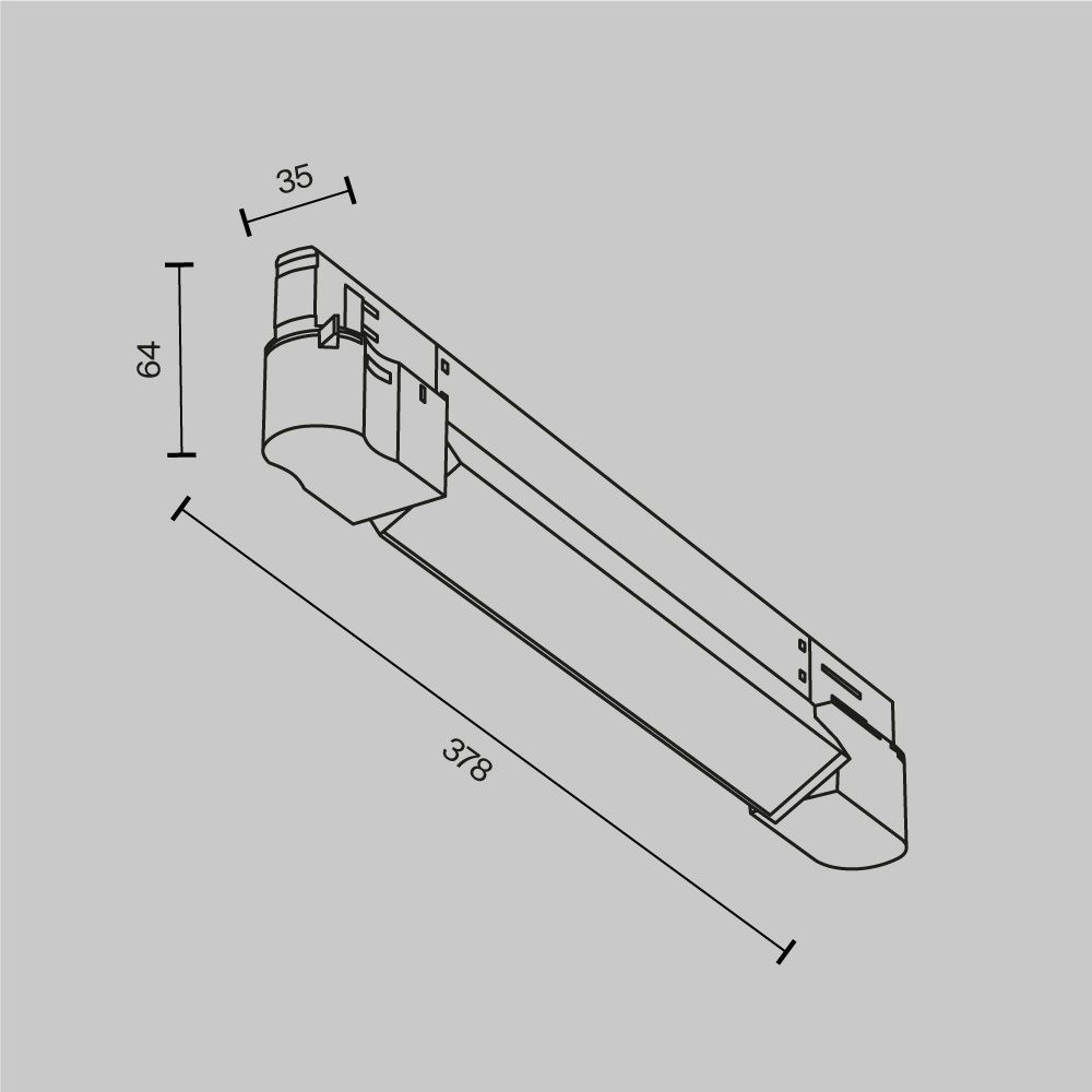 Трековый светильник Technical TR196-3-10W2.7K-W