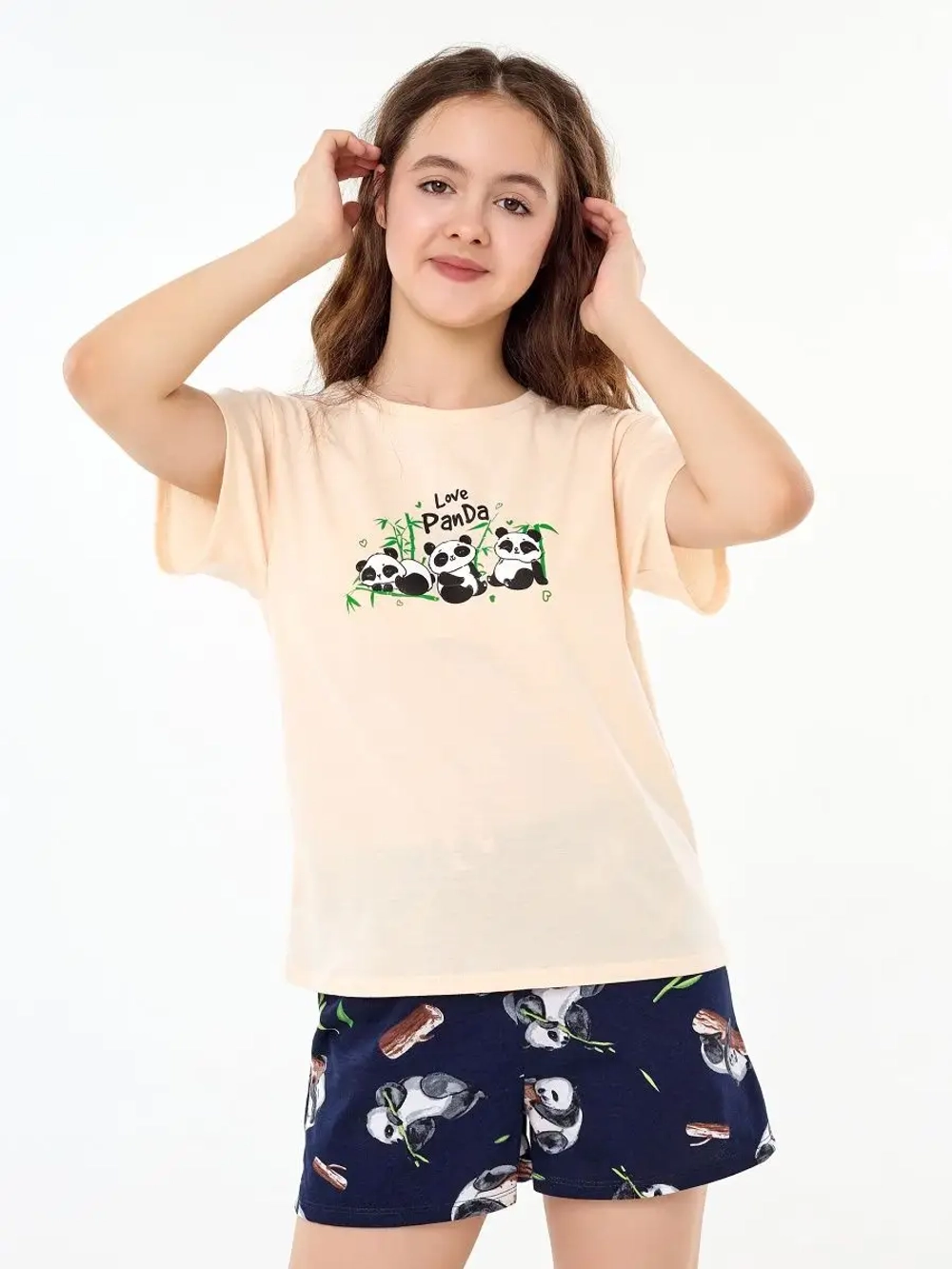 Пижама домашняя с шортами хлопок