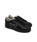 Кожаные кроссовки Emporio Armani - черный(X4X598 XN633)