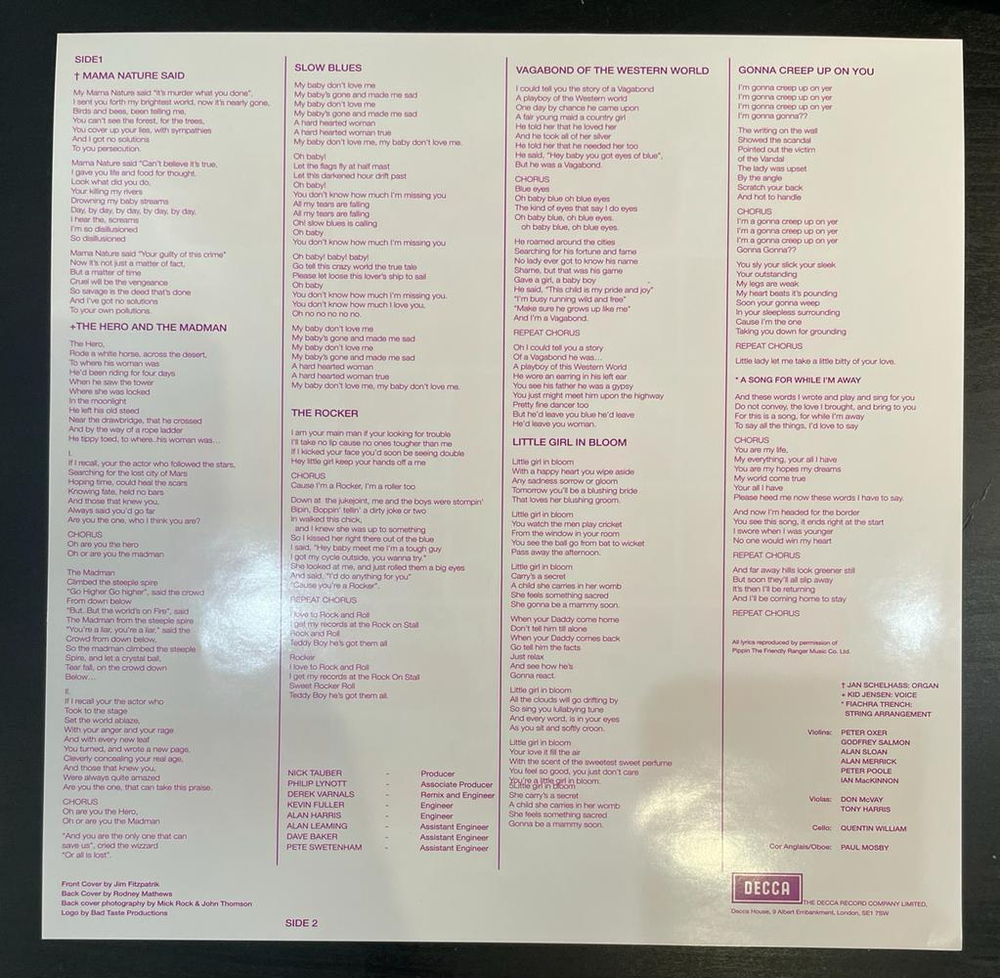 Thin Lizzy - Vagabonds Of The Western World (Европа 2014г.)