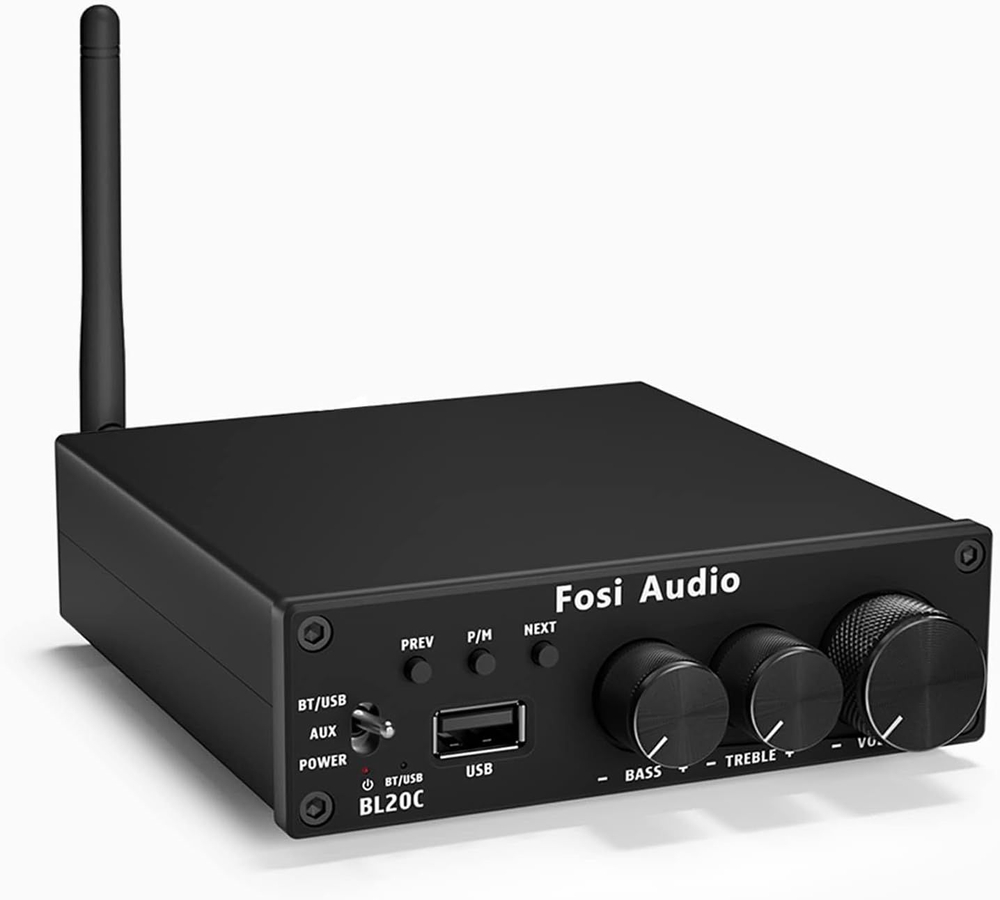 Fosi Audio BL20C Bluetooth HiFi 2.1 усилитель 160W x 2 + USB