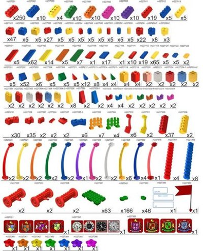 Архитектурный набор GB7,5" на платформе S - 220x162 см