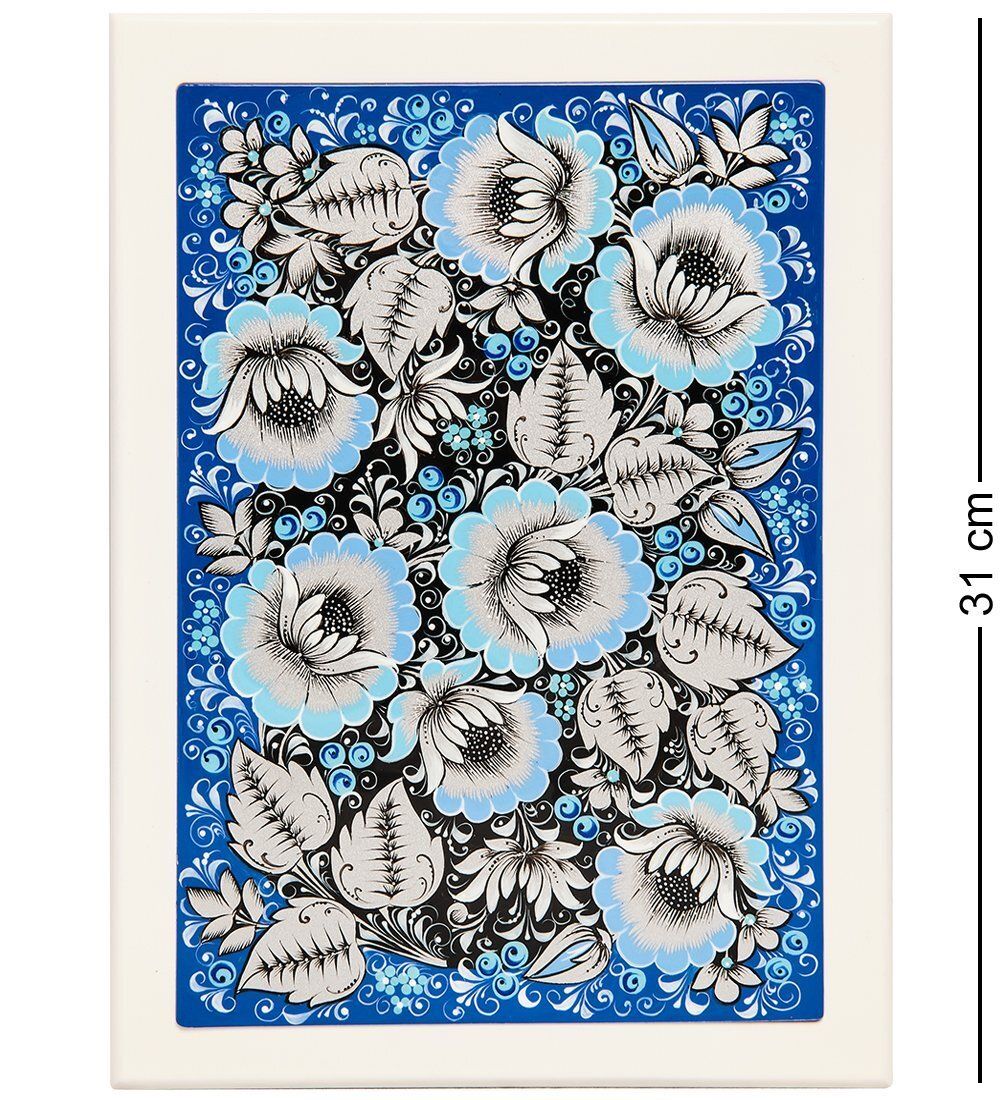 Народные промыслы KH-16 Ключница деревянная 320х230 с хохломской росписью